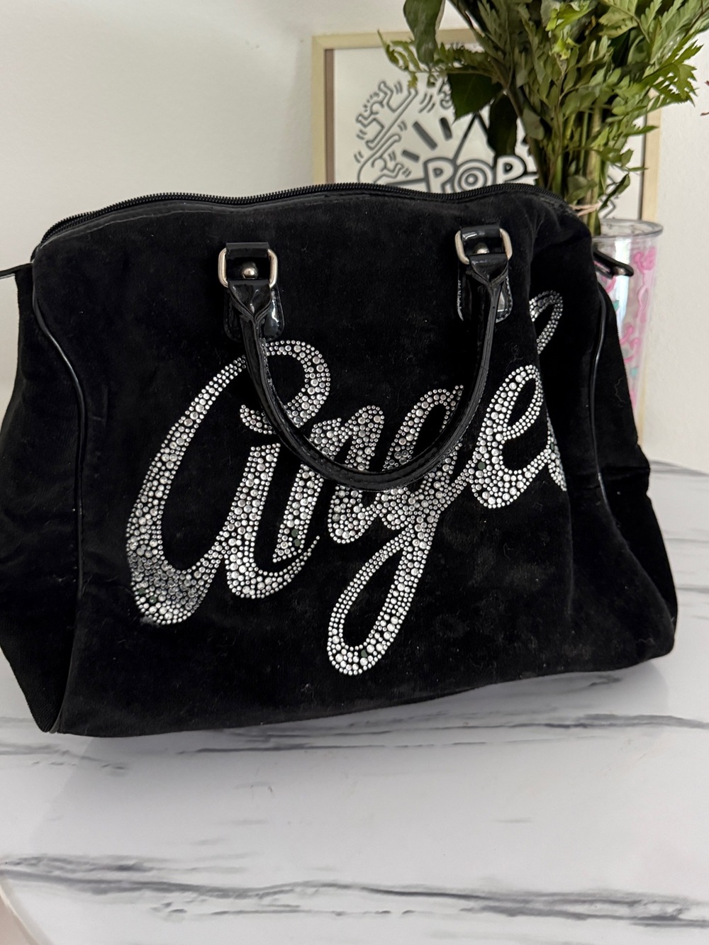 AS IS Y2K style Victoria’s Secret Angel tote speedy bag
